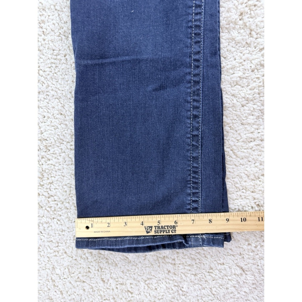 BKE Payton Bootcut Jeans Womens 33 Dark Wash Embroidered Pockets 33x33.5 Lot 2 - Picture 10 of 16